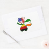 Sticker Rectangulaire Shamrock allemand (Enveloppe)