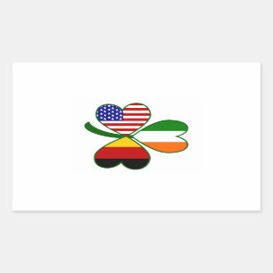 Sticker Rectangulaire Shamrock allemand