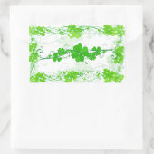 Sticker Rectangulaire Shamrock Green Lucky (Sac)