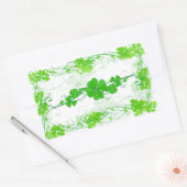 Sticker Rectangulaire Shamrock Green Lucky (Enveloppe)