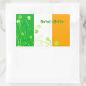 Sticker Rectangulaire Shamrock irlandais (Sac)