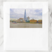 Sticker Rectangulaire Shard, Thames River, Londres, Angleterre (Sac)
