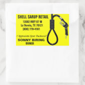STICKER RECTANGULAIRE SHELL SARUP RETAIL (Sac)