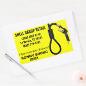 STICKER RECTANGULAIRE SHELL SARUP RETAIL (Enveloppe)