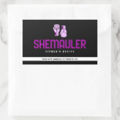 Sticker Rectangulaire Shemauler Femen Boxe Gants De Boxe Rose (Sac)