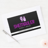 Sticker Rectangulaire Shemauler Femen Boxe Gants De Boxe Rose (Enveloppe)