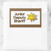 Sticker Rectangulaire Sheriff adjoint junior (Sac)