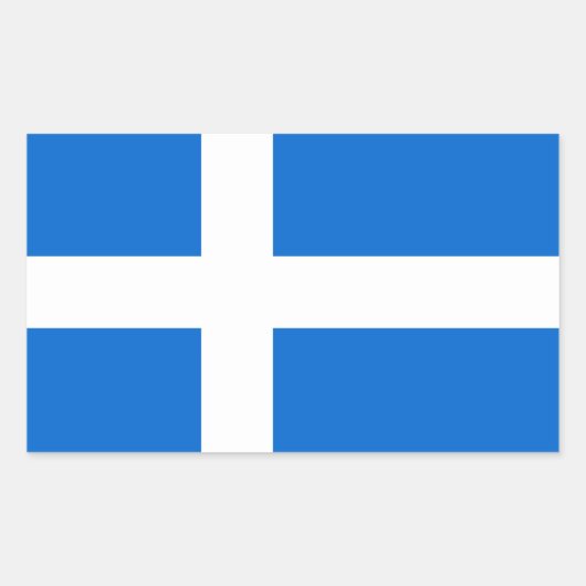 Sticker Rectangulaire shetland région drapeau ethnique écossaise britann (Devant)