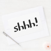 Sticker Rectangulaire Shhh (Enveloppe)