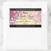 Sticker Rectangulaire Shimmery Purple Gold Parties scintillant Sparkle É (Sac)