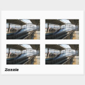 Sticker Rectangulaire Shinkansen série 500 新 幹 train 線 (Feuille)