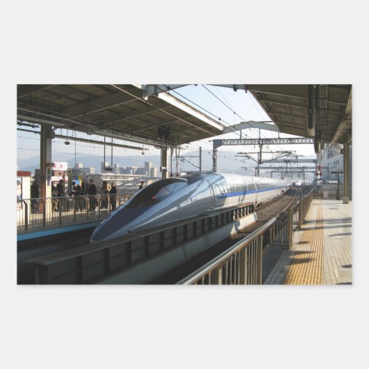 Sticker Rectangulaire Shinkansen série 500 新 幹 train 線 (Devant)
