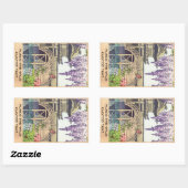 Sticker Rectangulaire Shinto et son architecture, Kameido Bridge Kawase (Feuille)