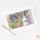 Sticker Rectangulaire Shinto et son architecture, Kameido Bridge Kawase (Enveloppe)