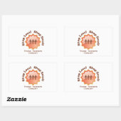 Sticker Rectangulaire Shop local (Feuille)