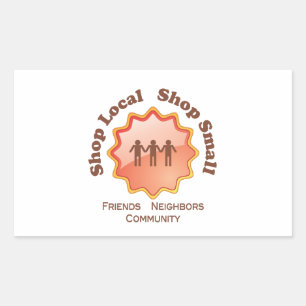 Sticker Rectangulaire Shop local