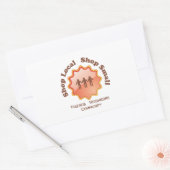 Sticker Rectangulaire Shop local (Enveloppe)