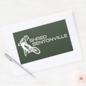 Sticker Rectangulaire Shred Bentonville VTT Arkansas (Enveloppe)