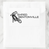 Sticker Rectangulaire Shred Bentonville VTT Arkansas (Sac)