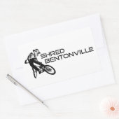 Sticker Rectangulaire Shred Bentonville VTT Arkansas (Enveloppe)
