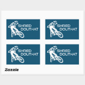 Sticker Rectangulaire Shred Douthat State Park Virginia Mountain VTT (Feuille)