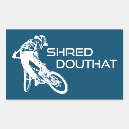 Sticker Rectangulaire Shred Douthat State Park Virginia Mountain VTT (Devant)