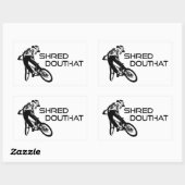 Sticker Rectangulaire Shred Douthat State Park Virginia Mountain VTT (Feuille)