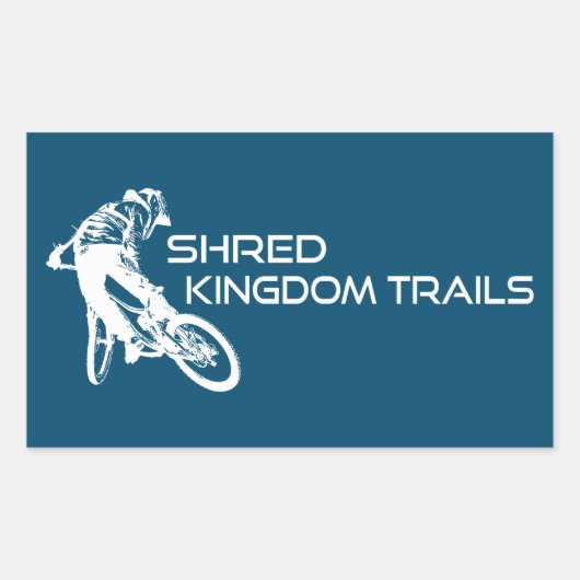 Sticker Rectangulaire Shred Kingdom Trails VTT Vermont (Devant)