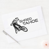 Sticker Rectangulaire Shred Lake Tahoe Mountain VTT (Enveloppe)