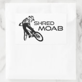 Sticker Rectangulaire Shred Moab Mountain Biking (Sac)