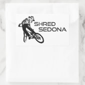 Sticker Rectangulaire Shred Sedona Arizona VTT (Sac)