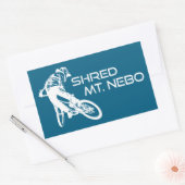 Sticker Rectangulaire Shred The Mt. Nebo Trail Bentonville (Enveloppe)