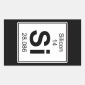 Sticker Rectangulaire Si - Silicon (Devant)