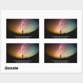 Sticker Rectangulaire Si tes rêves ne te font pas peur (Feuille)