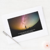 Sticker Rectangulaire Si tes rêves ne te font pas peur (Enveloppe)