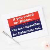 Sticker Rectangulaire Si vous avez voté pour Biden... (Enveloppe)