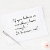 Sticker Rectangulaire Si vous croyez en quelque chose-rectangle autocoll (Enveloppe)