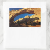 Sticker Rectangulaire "Si vous ne visez rien" (Sac)