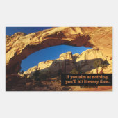 Sticker Rectangulaire "Si vous ne visez rien" (Devant)