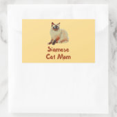 Sticker Rectangulaire Siamese Chat Maman (Sac)