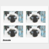 Sticker Rectangulaire Siamois (Feuille)