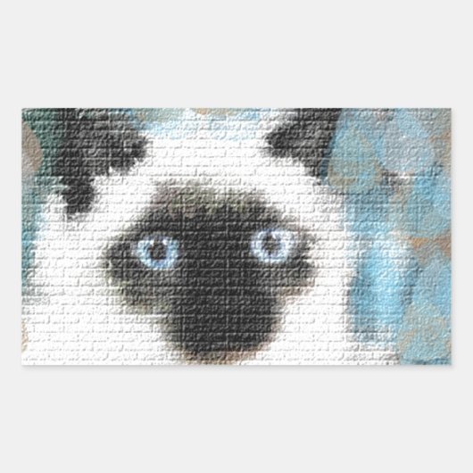Sticker Rectangulaire Siamois (Devant)