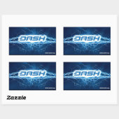 Sticker Rectangulaire Sicker électrique DASH (Feuille)