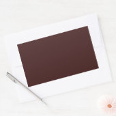 Sticker Rectangulaire Sienne foncée (Enveloppe)