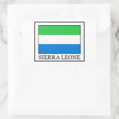 Sticker Rectangulaire Sierra Leone (Sac)