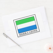 Sticker Rectangulaire Sierra Leone (Enveloppe)