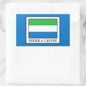 Sticker Rectangulaire Sierra Leone (Sac)