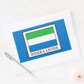 Sticker Rectangulaire Sierra Leone (Enveloppe)