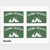 Sticker Rectangulaire Sierra Nevada (Feuille)