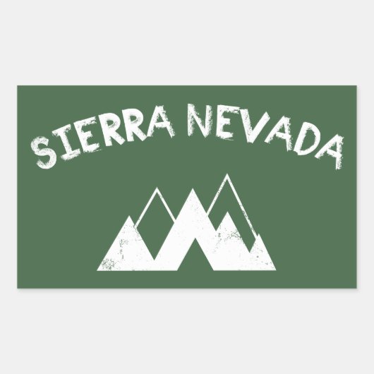 Sticker Rectangulaire Sierra Nevada (Devant)